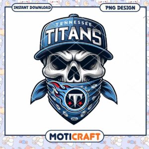 Tennessee Titans Skull PNG Design