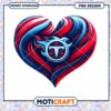 Tennessee Titans Heart PNG Design