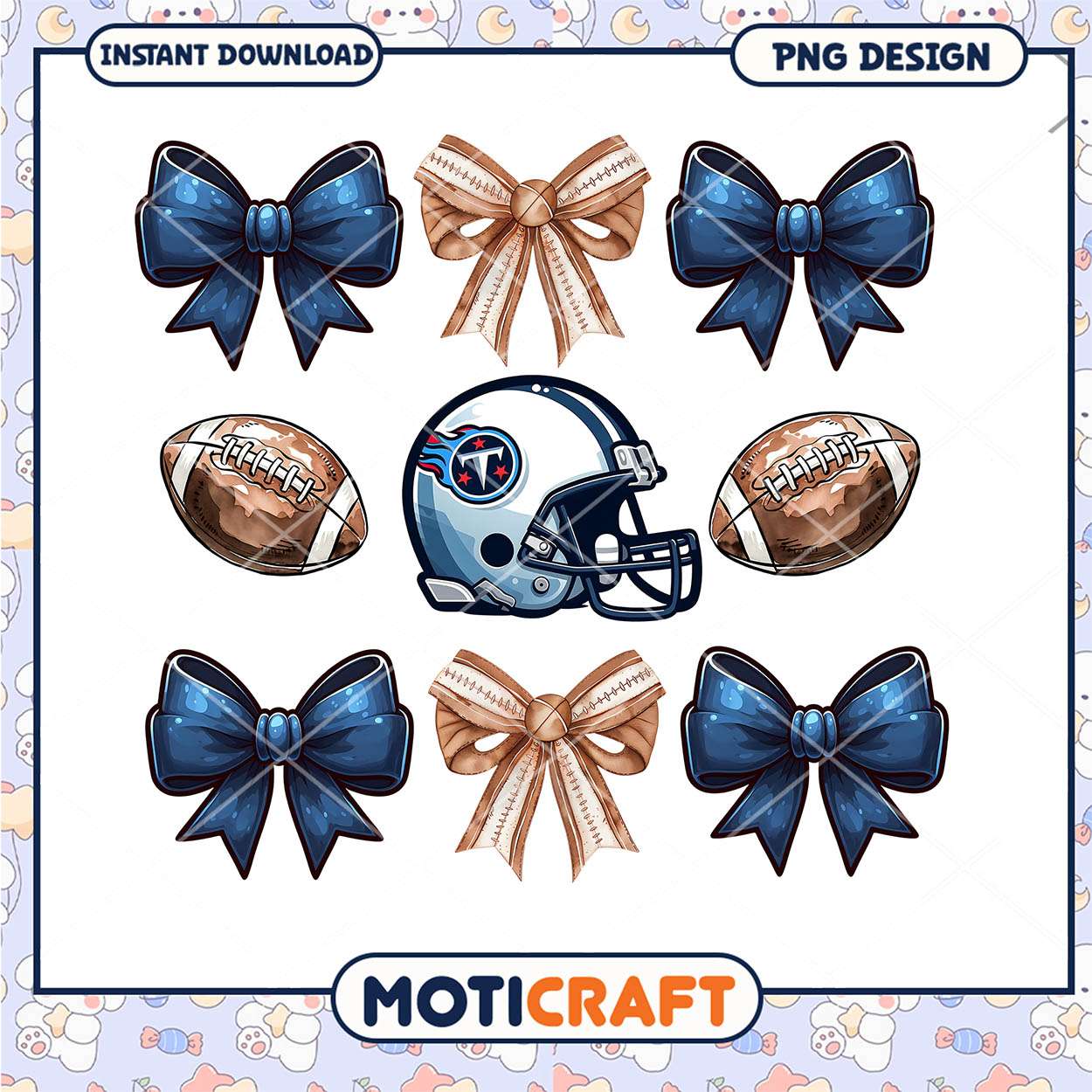 Tennessee Titans PNG Football Bow Clipart Tennessee Titans PNG Football Bow Clipart