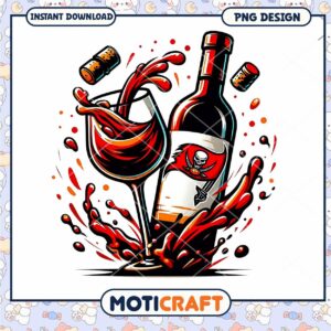 Tampa Bay Buccaneers Wine PNG