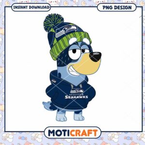 Seattle Seahawks Dog PNG Design