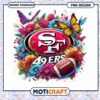 San Francisco 49ers Floral PNG Design 2 San Francisco 49ers Floral PNG Design