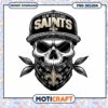 Saints Skull PNG Design, Instant Download