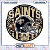 Saints Football Helmet PNG Design