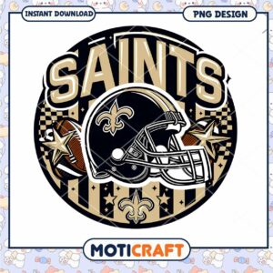 Saints Football Helmet PNG Design