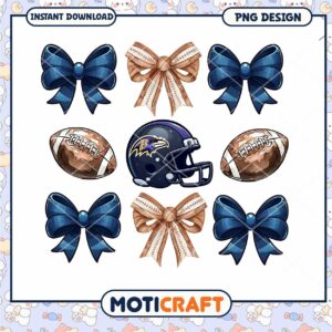 Ravens Football PNG Design Instant Download