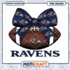 Ravens Football Bow PNG Design 2 Ravens Football Bow PNG Design