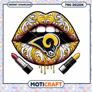 Rams Lips PNG Design Instant Download