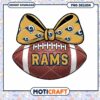 Rams Football Bow PNG Design 2 Rams Football Bow PNG Design