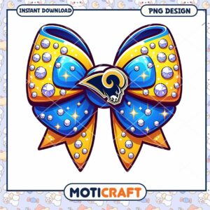 Rams Bow PNG Sublimation Design