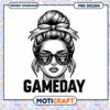 Raiders Game Day Girl PNG Design 1 Raiders Game Day Girl PNG Design