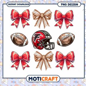 PNG Football Helmet Bow Clipart
