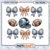 PNG Football Cheer Bows Raiders Helmet