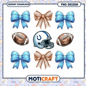 PNG Football & Bow Clipart Set