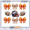 PNG Football Bow Clipart Instant Download