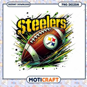 Pittsburgh Steelers PNG Football Design