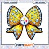 Pittsburgh Steelers Rhinestone Bow PNG