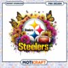 Pittsburgh Steelers Floral PNG Design 2 Pittsburgh Steelers Floral PNG Design