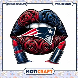 Patriots Lips PNG Design Instant Download