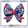 Patriots Rhinestone Bow PNG Design 1 Patriots Rhinestone Bow PNG Design