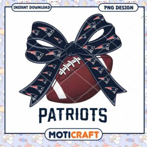 Patriots Football PNG Design Instant Download