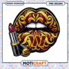Ornate Lips PNG Design with Lipstick & W 2 Ornate Lips PNG Design with Lipstick & W