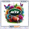 NY Jets Floral Football PNG Design 1 NY Jets Floral Football PNG Design
