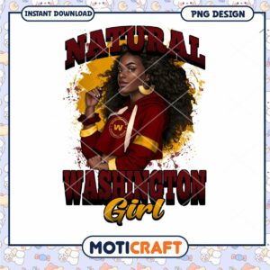 Natural Washington Girl PNG Design