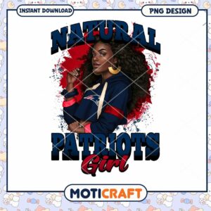 Natural Patriots Girl PNG Sublimation