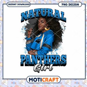 Natural Panthers Girl PNG Design