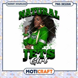Natural Jets Girl PNG Design
