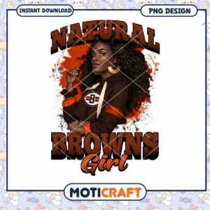 Natural Browns Girl PNG Sublimation