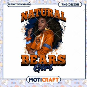 Natural Bears Girl PNG Sublimation