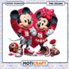 Minnie Mickey Valentine PNG Football Design