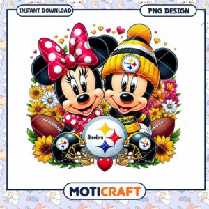 Minnie Mickey Steelers PNG Sublimation