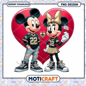 Minnie Mickey Saints PNG Valentines Day