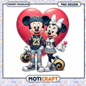 Minnie Mickey Rams Valentine PNG