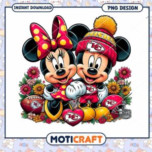 Minnie Mickey Kansas City Chiefs PNG