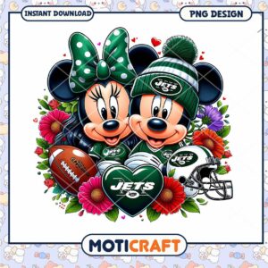 Minnie Mickey Jets PNG Sublimation Design