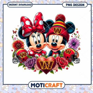 Minnie Mickey Football PNG Sublimation