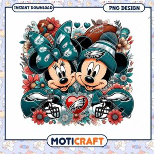 Minnie Mickey Eagles PNG Sublimation