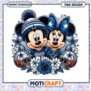 Minnie Mickey Cowboys PNG Sublimation