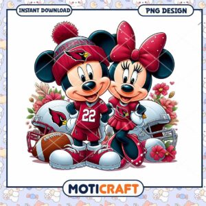 Minnie Mickey Arizona Cardinals PNG