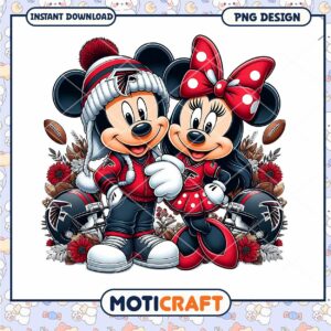 Minnie Mickey Atlanta Falcons PNG
