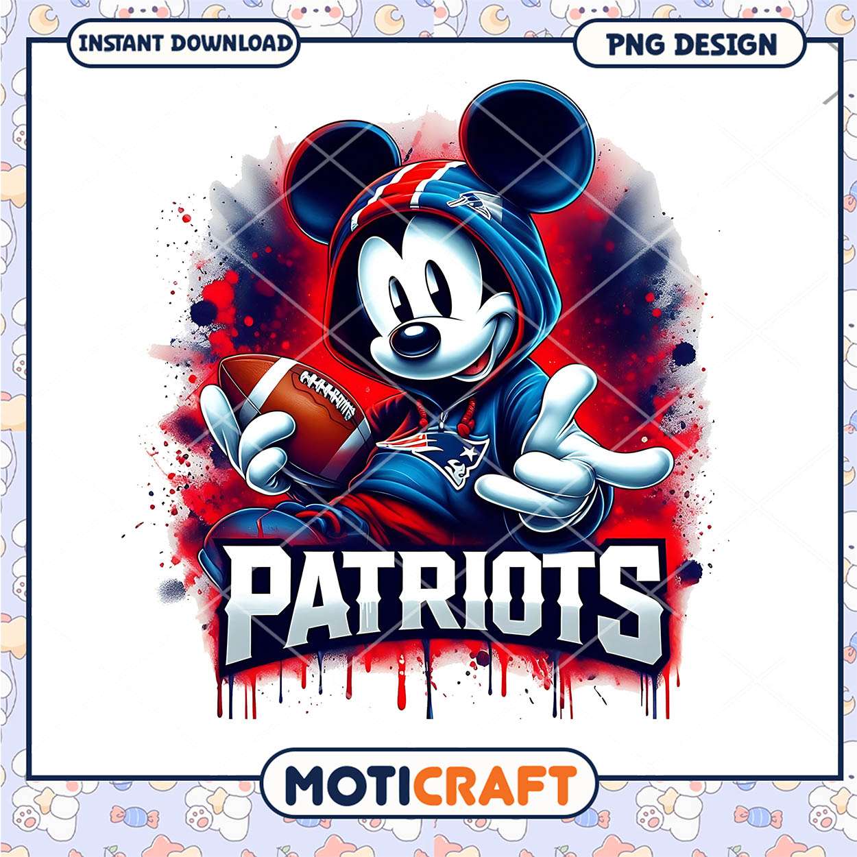 Mickey Mouse Patriots PNG Design Mickey Mouse Patriots PNG Design