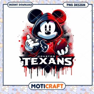 Mickey Mouse Houston Texans PNG Design