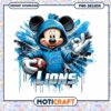 Mickey Mouse Detroit Lions PNG Sublimation