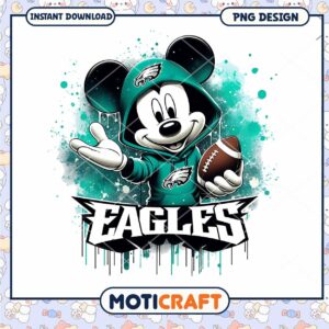 Mickey Mouse Eagles PNG Sublimation