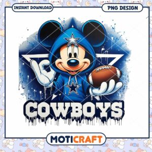 Mickey Mouse Cowboys PNG Design