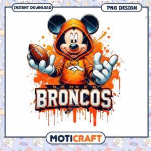 Mickey Mouse Denver Broncos PNG